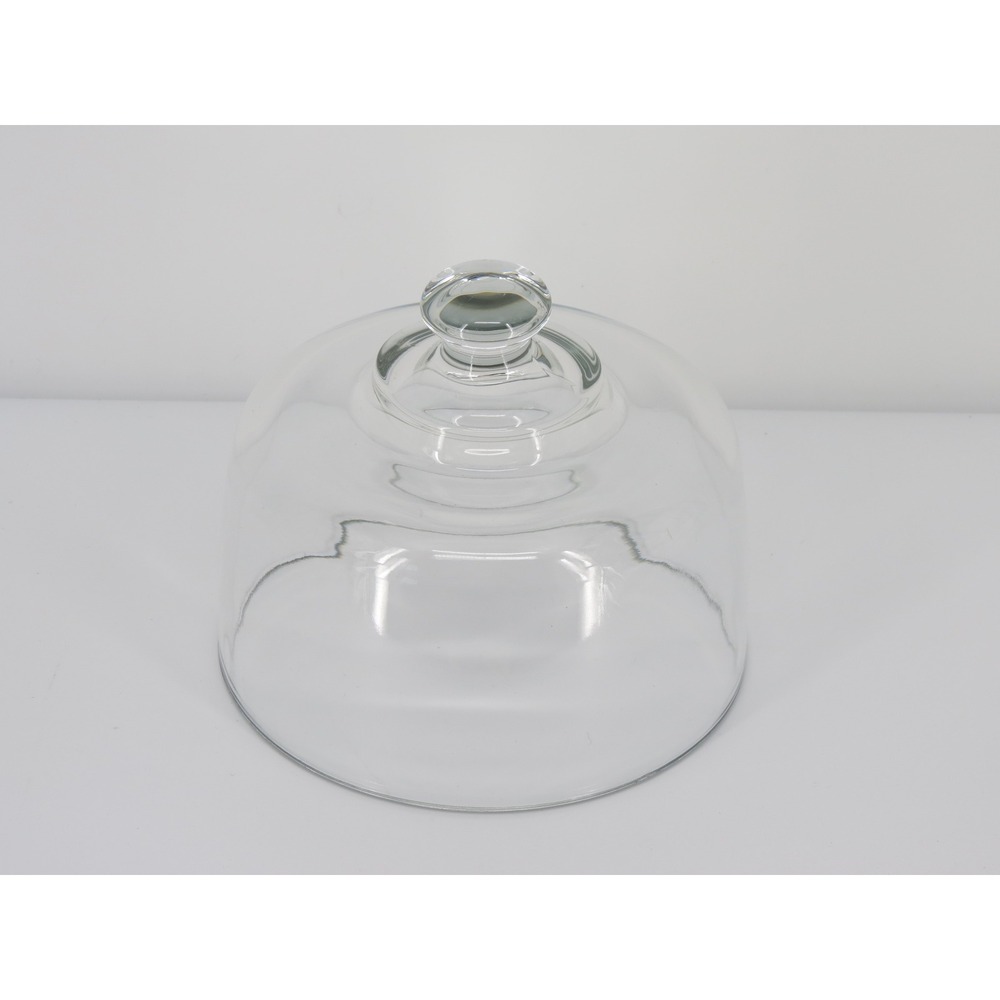 Clear Glass Cheese Dome Cloche Food Cover Cake Stand Cover Lid Minimalist 6x6"